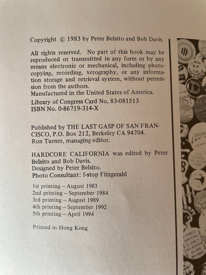 洋書 HARDCORE CALIFORNIA 1983