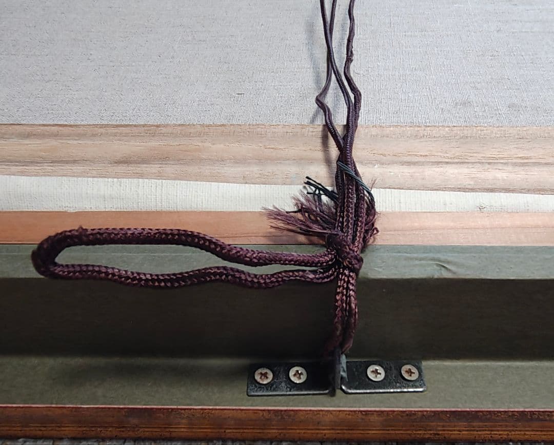 【送料込】F50号 特大 油彩額縁 ＋ 肉筆「大崩山 紅葉」 VIC木枠 公募展