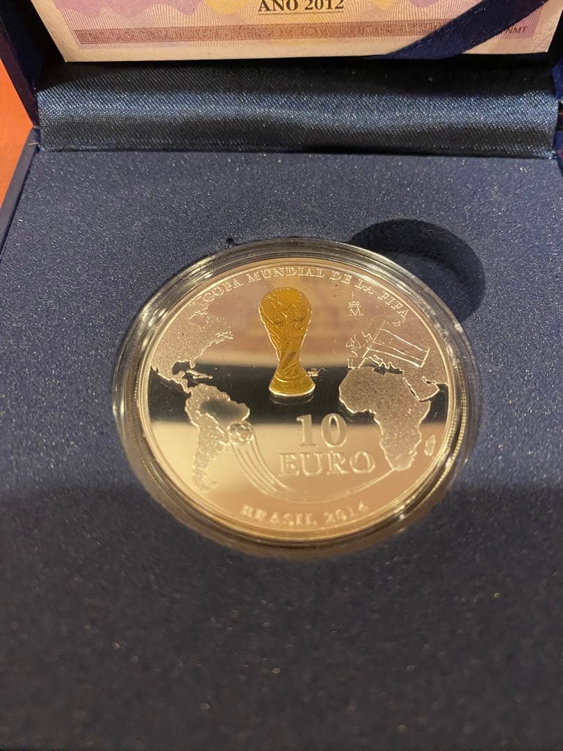 ブラジルワールドカップ  記念硬貨 10ユーロ