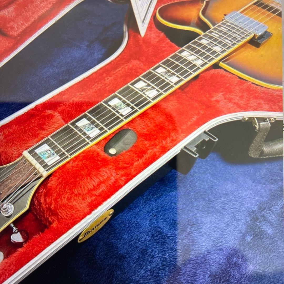Ibanez フルアコ　AF105-RAF 美品　専用ハードケース付き。
