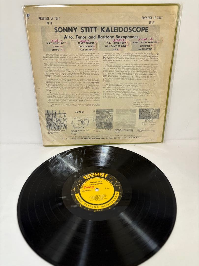 激レア‼️オリジナルSonny Stitt Kaleidoscope NYC