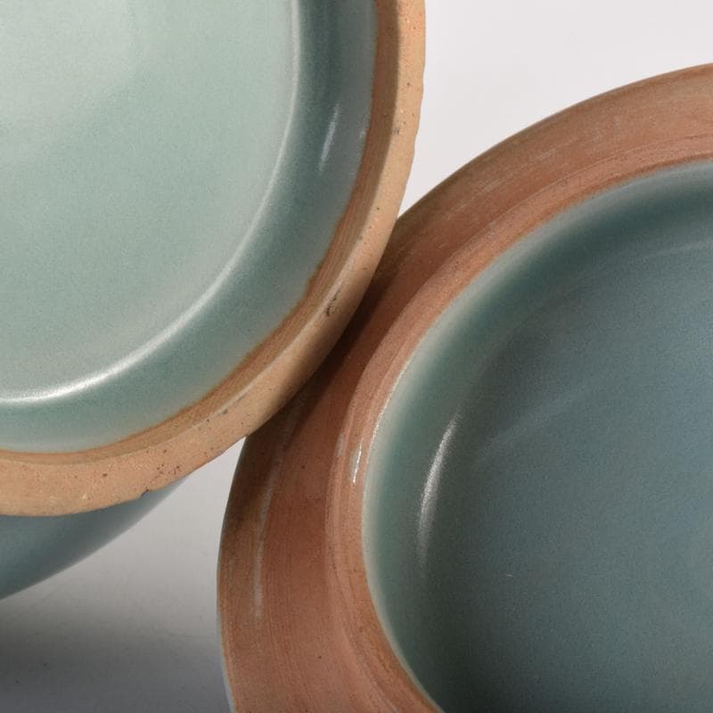 中国　龍泉窯　青白釉　神獣文瓶　蓋瓶　C　7062A