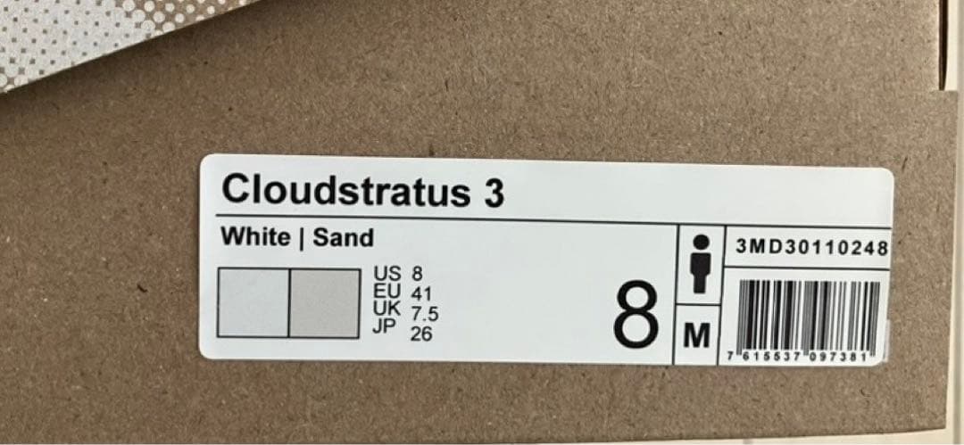 【新品未使用】On Cloudstratus 3（メンズスニーカー26cm）