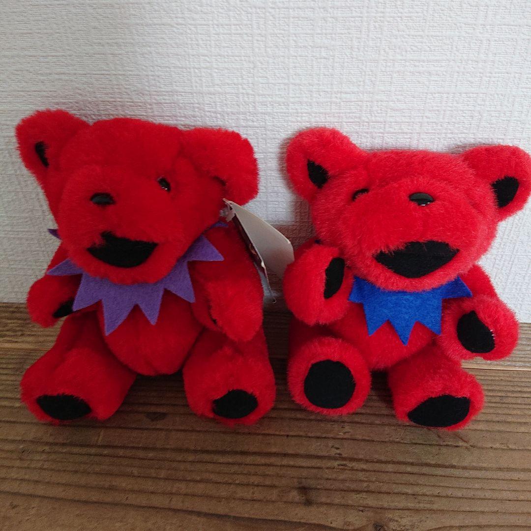 NATIVE ART製 プラッシュベア 7インチ レッド グレイトフルデッドベア