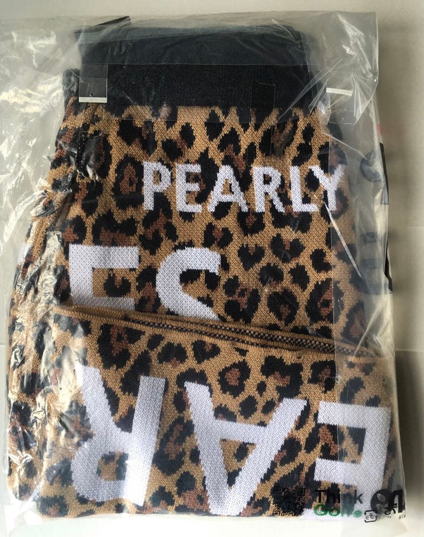 【PEARLY GATES】秋冬 レオパード柄 ニット ストレッチスカート0番S