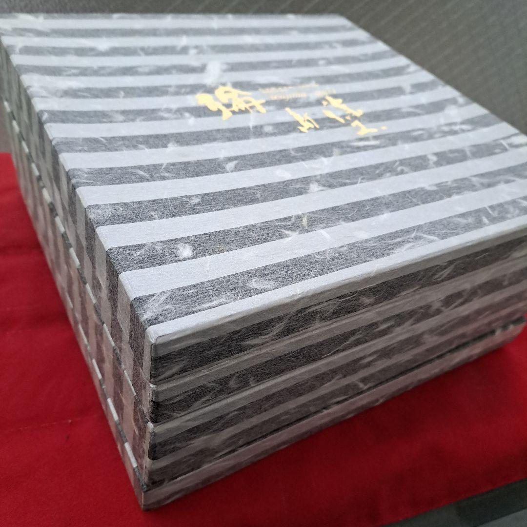 【輪島塗　尺サイズ　卓上膳×5客】布着本堅地　輪島屋本店　未使用/長期保管