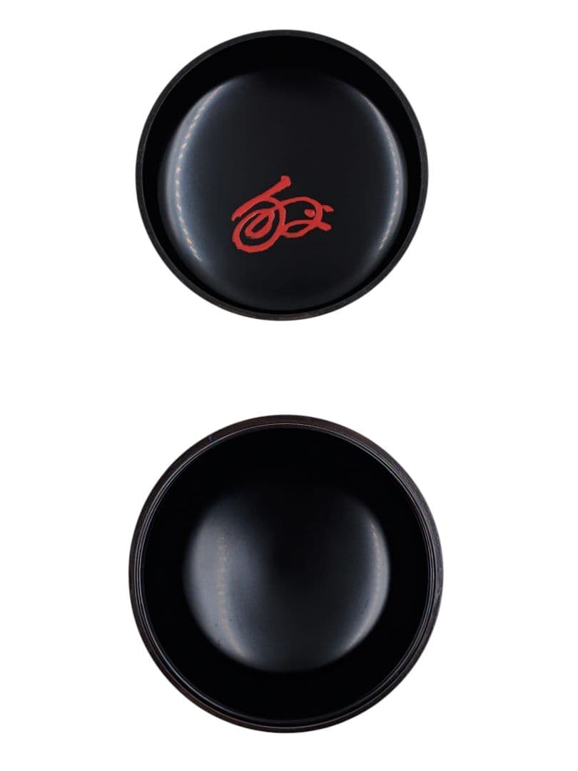 大徳寺 玉林院【森洞雲 書付】【紫野松華堂作】『竹蒔絵 中棗』在花押 共箱 外箱