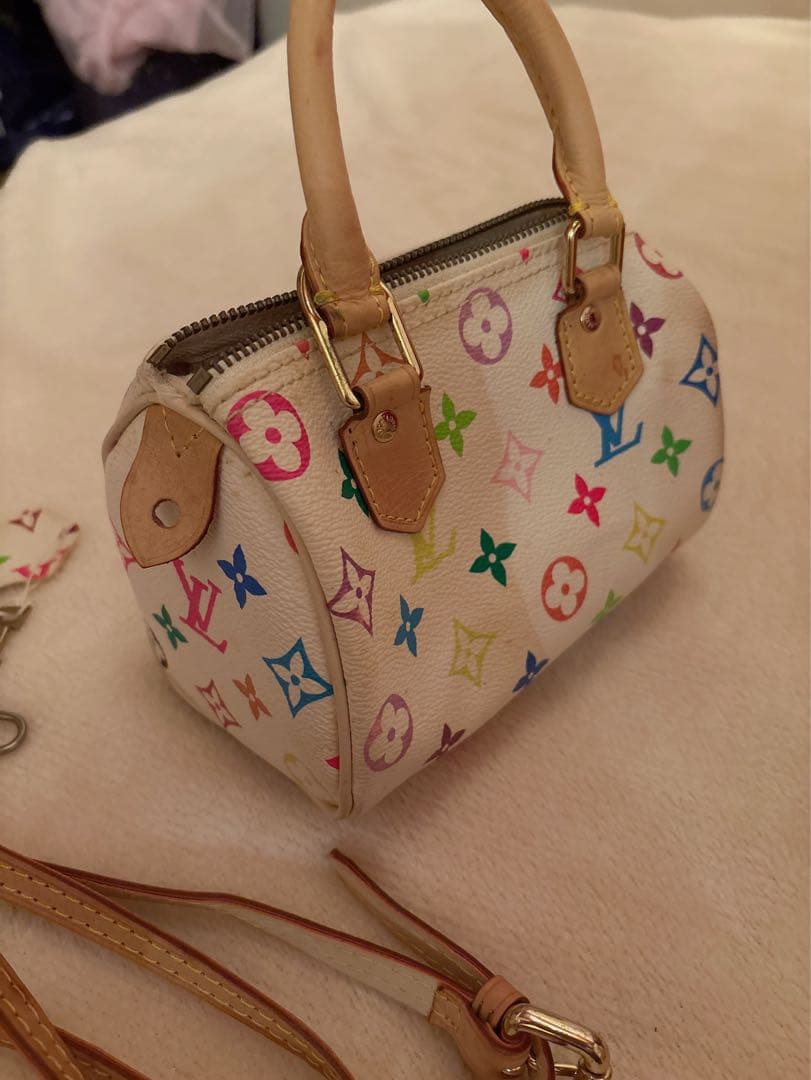 ノベルティLouis Vuitton マルチカラーミニスピーディショルダーバッグ