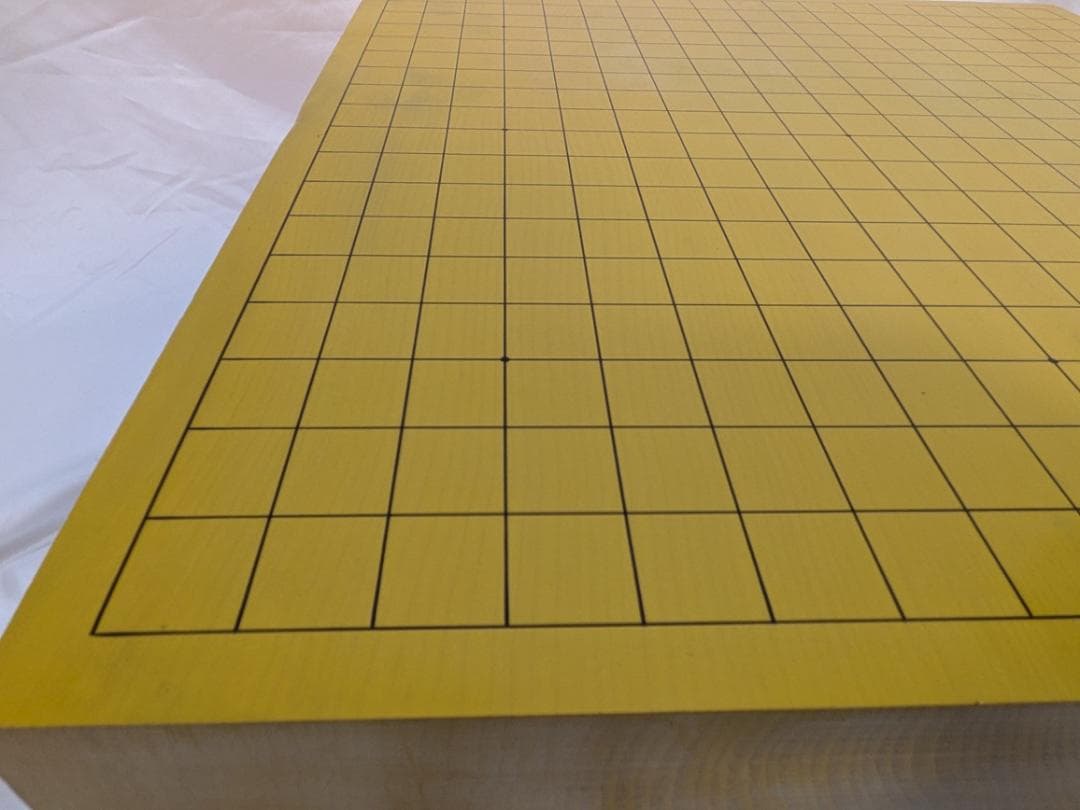 本榧（ほんかや）碁盤　3.8寸　布カバー／盤覆い付き