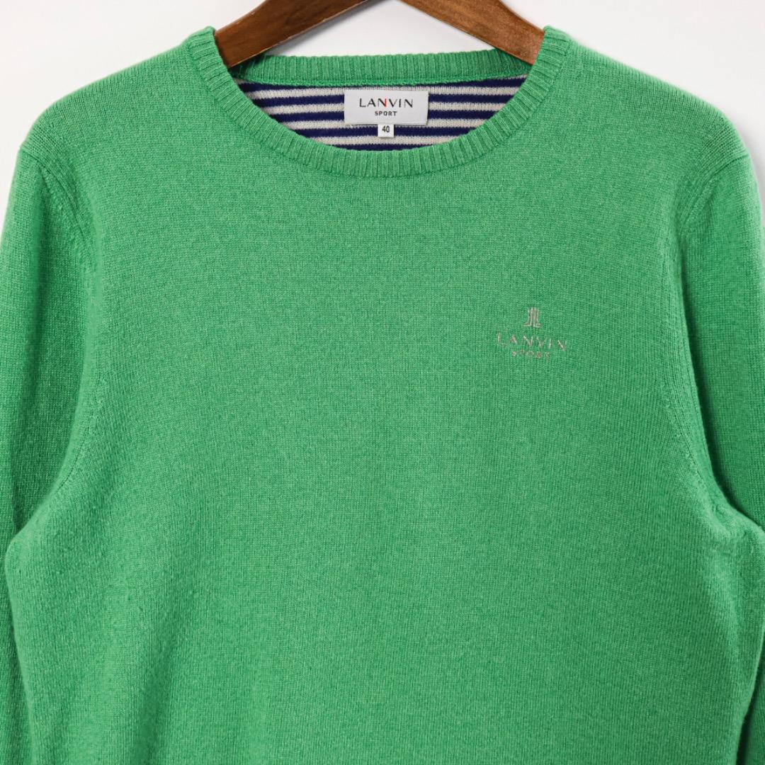 H4523-103◾️ランバン クルーネック　カシミア100％セーター ゴルフ