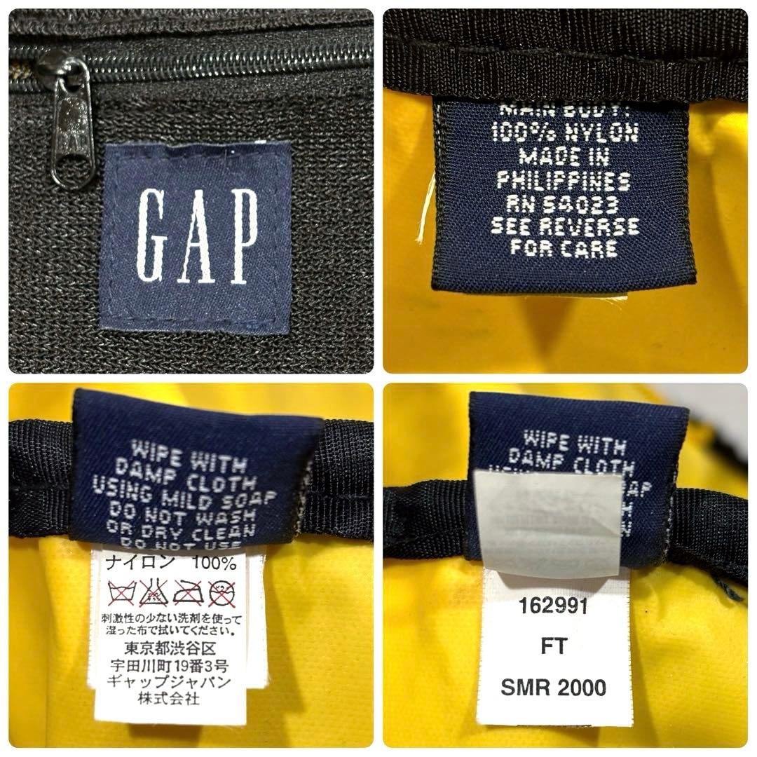 希少 00s 黄 黒 OLD GAP オールドギャップ ボストン ドラム バッグ