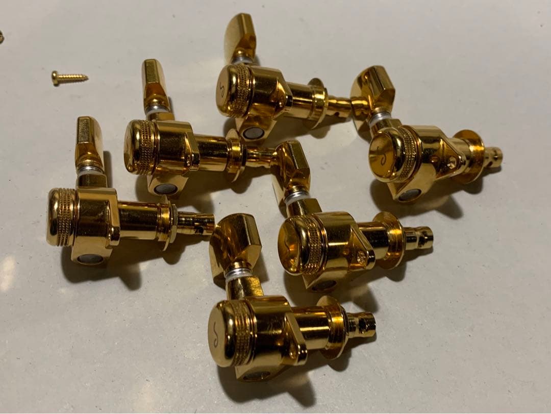 Schaller Lock Peg 6連 ゴールド 6個