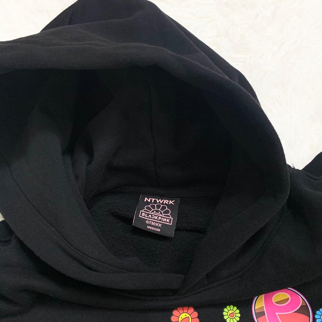 【限定】 BLACKPINK × カイカイキキ コラボ パーカー M 村上隆 黒
