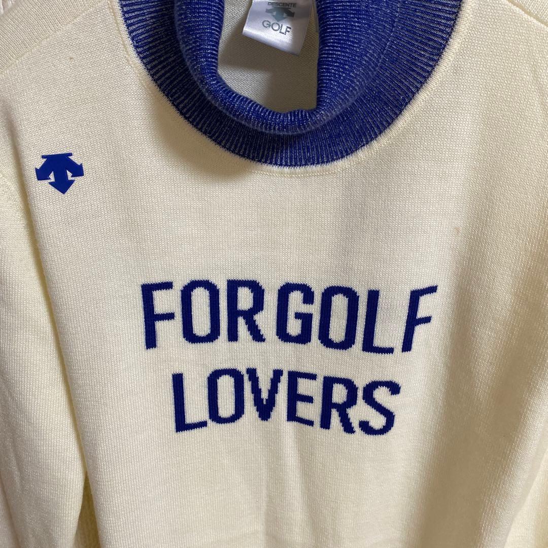 新品タグ付　　デサントゴルフ　ニット　L