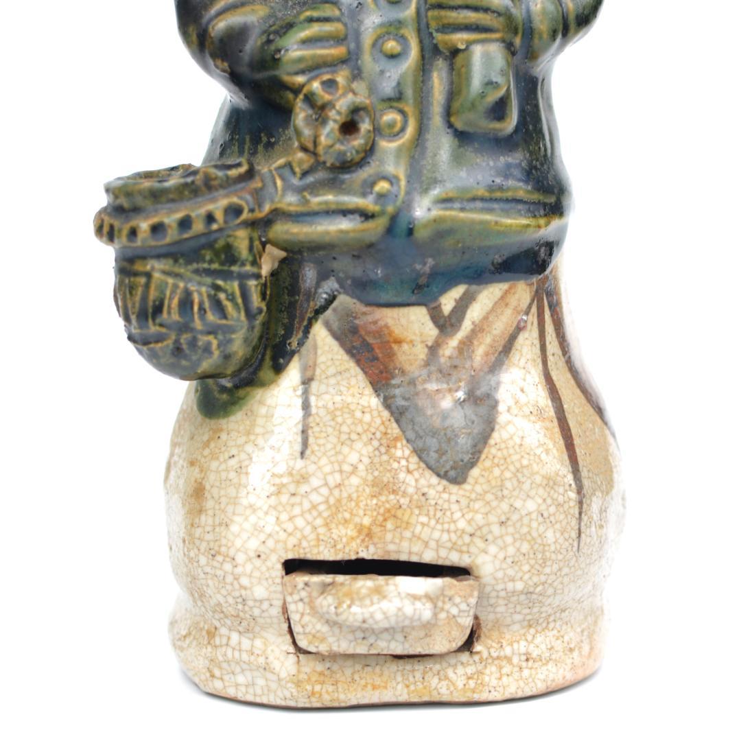 可愛い奴です！ポルトガル人 (南蛮人) のローソク立て【織部燭台】