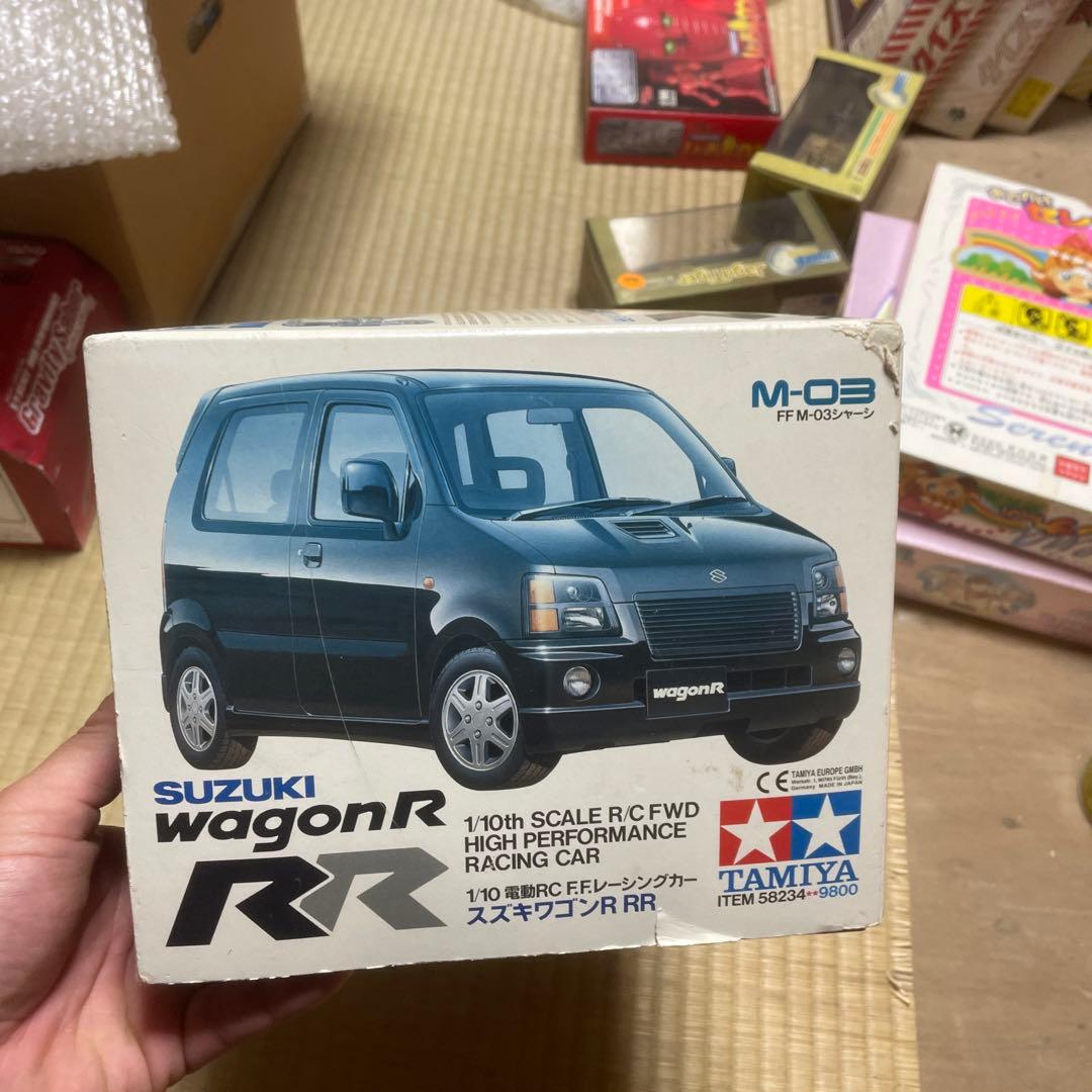 タミヤ 1/10 電動RC F.F.レーシングカー　スズキワゴンR RR