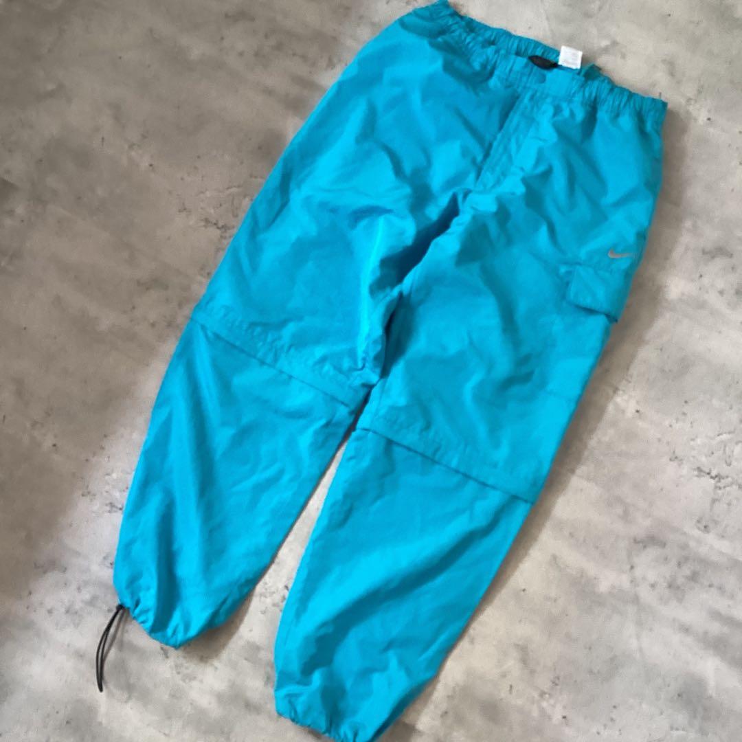 NIKE ナイキ　2way ジャージパンツ ハーフパンツ　ブルー　青