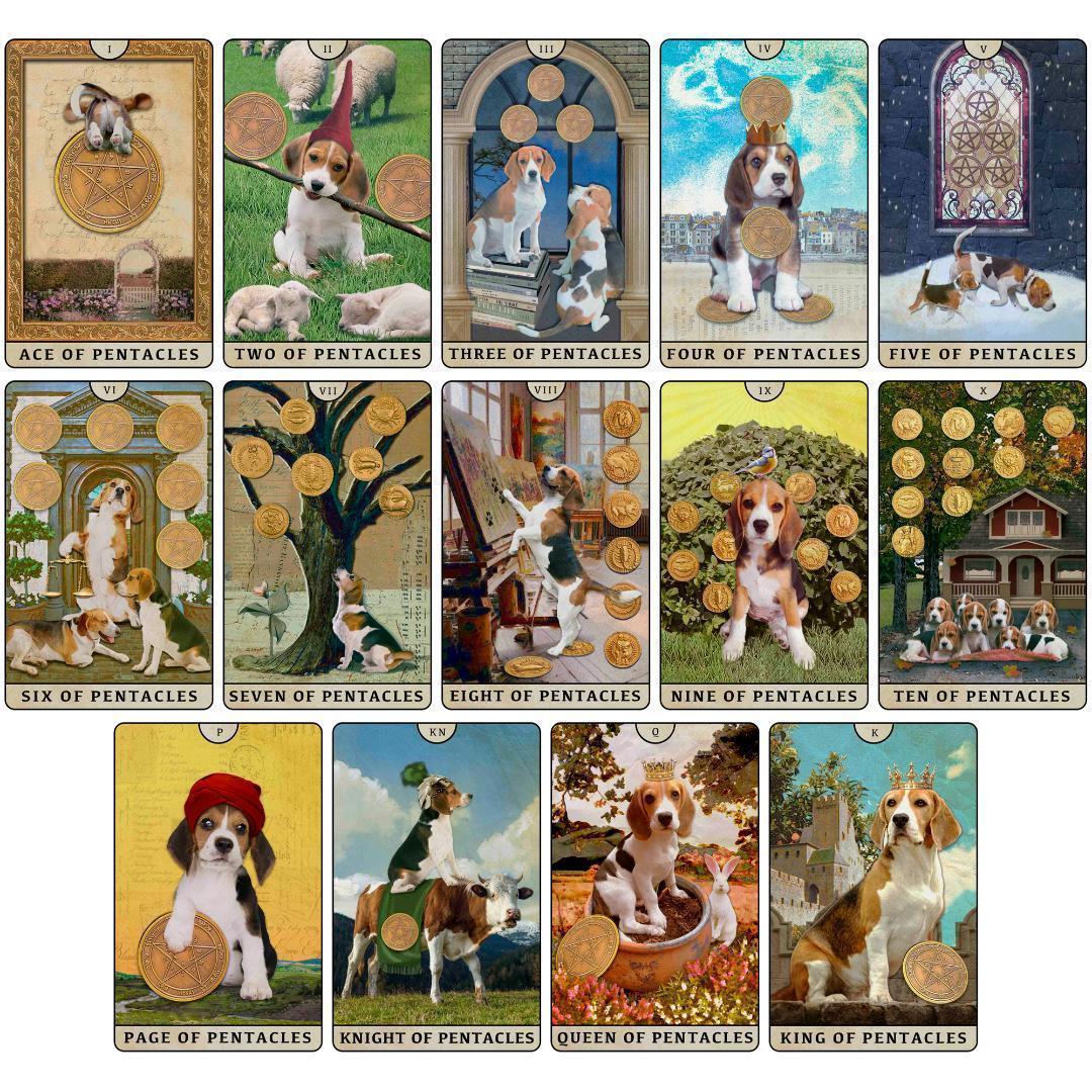 【正規品タロットカード】ビーグル犬好きさん必見✨超キュートなビーグル犬のデッキ