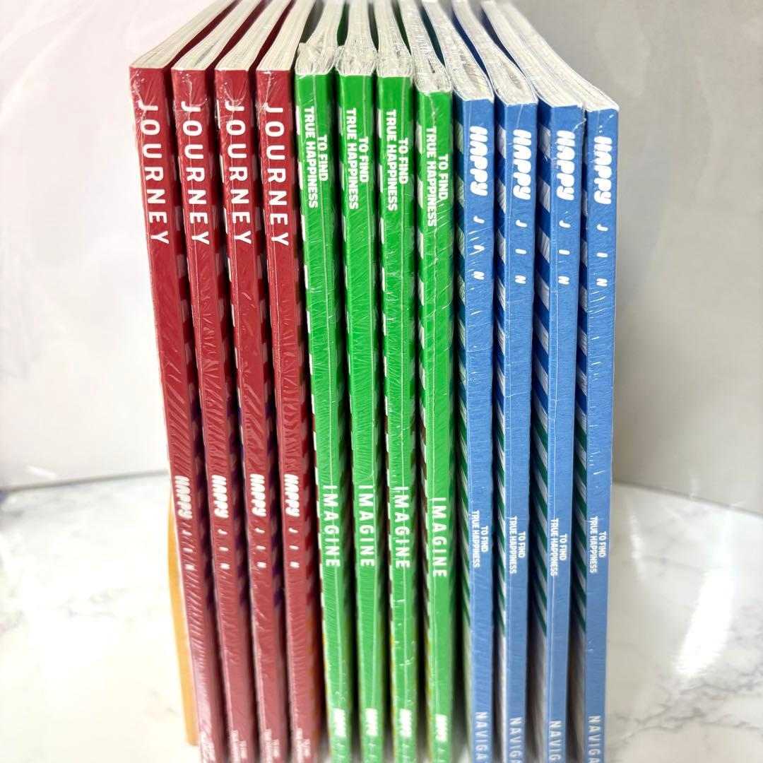 【BTS/JIN】HAPPY 3形態セットとラキドロカード×4組(新品未開封)