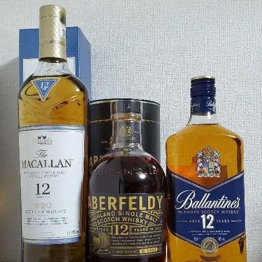 マッカラン12年　アバフェルディ12年　バランタイン12年　セット