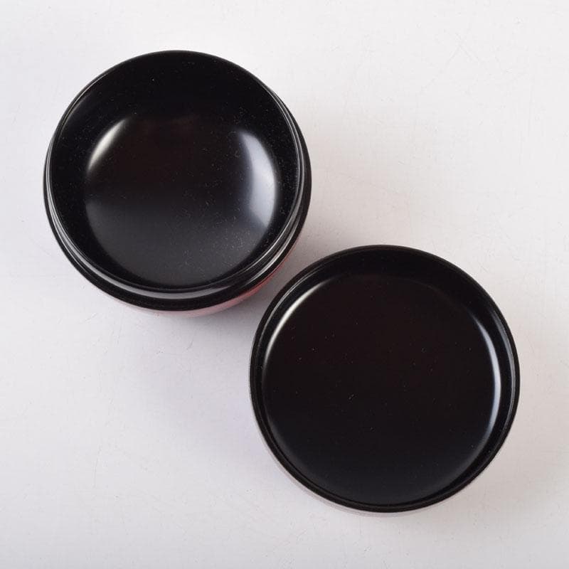 茶道具　中村湖彩作　キンマ彫　平棗　共箱　V　9029