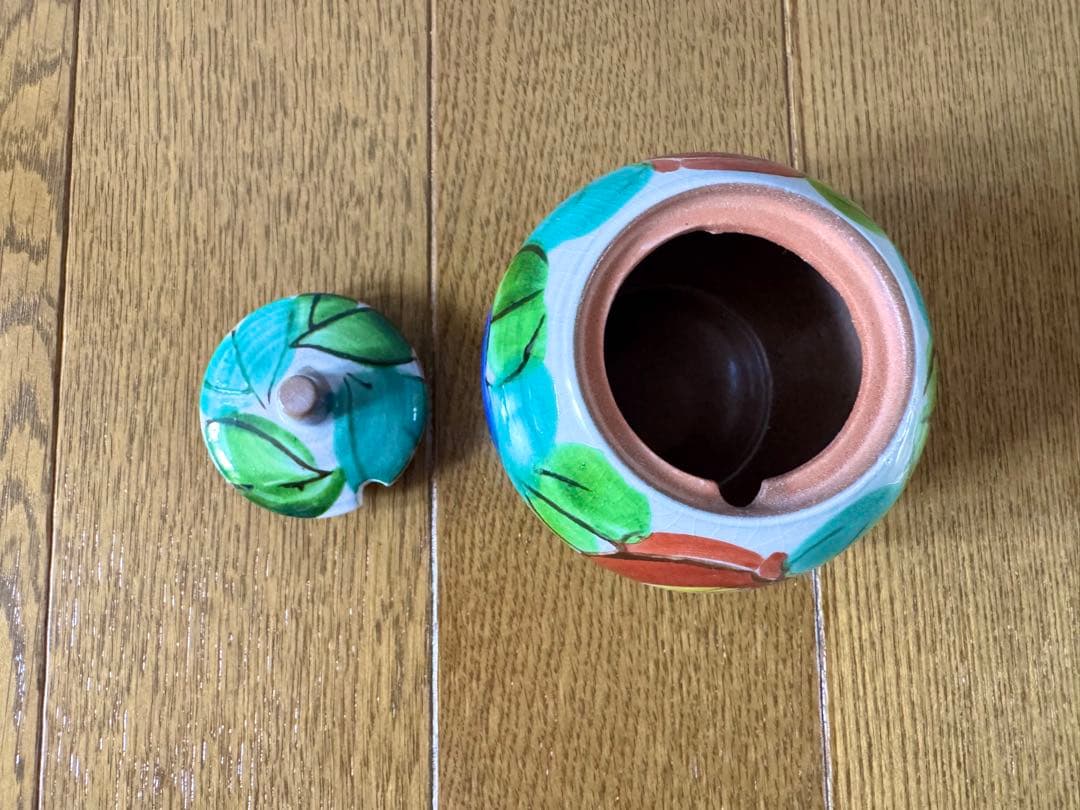 【作家作品】九谷焼 清水焼 京焼 塩入れ 椿