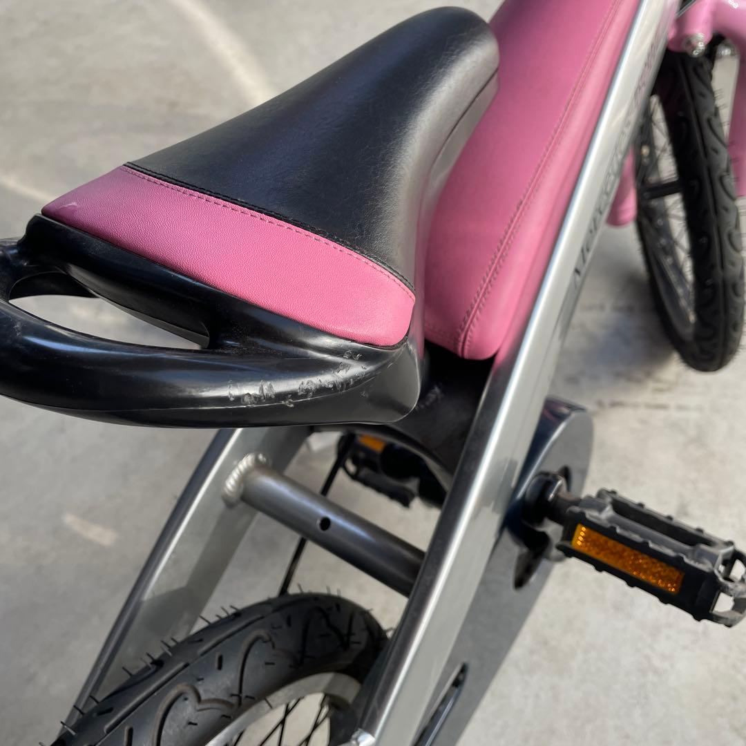【高級車】メルセデスベンツ　キッズ自転車　１６インチ　ピンク/シルバー