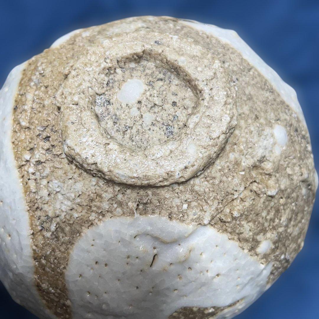 加古 勝己 沫雪茶碗　共箱、略歴書付き