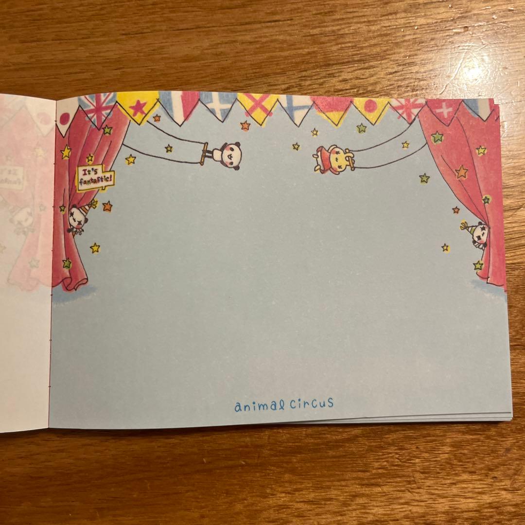 平成レトロ　メモ帳　クーリア　アニマルサーカス　うさぎ　ハムスター　パンダ