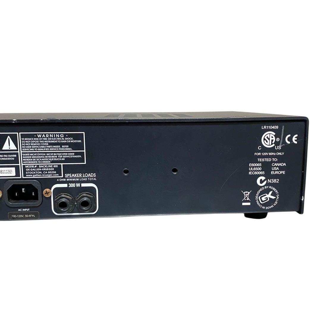 【現状品】ギャリエンクルーガーBACKLINE600 ヘッドアンプ　ベースアンプ
