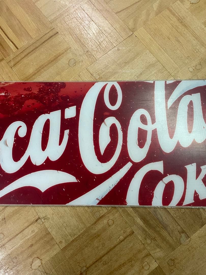 コカコーラ アクリルパネル 自販機？ サインパネル 当時物 Coca-Cola