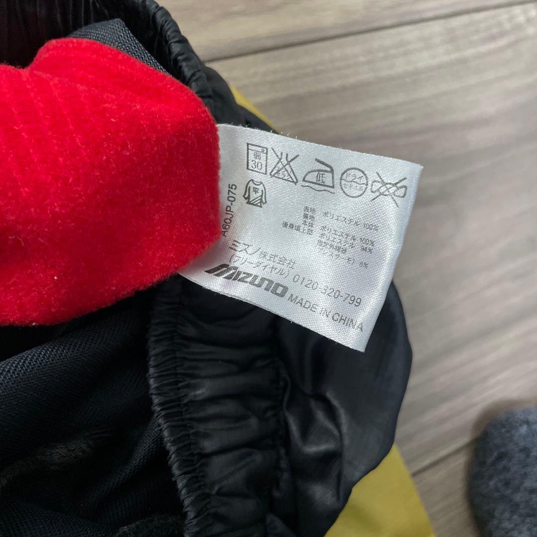 ミズノ ブレスサーモ ウインドブレーカー上下セット Mサイズ ブラック 裏起毛