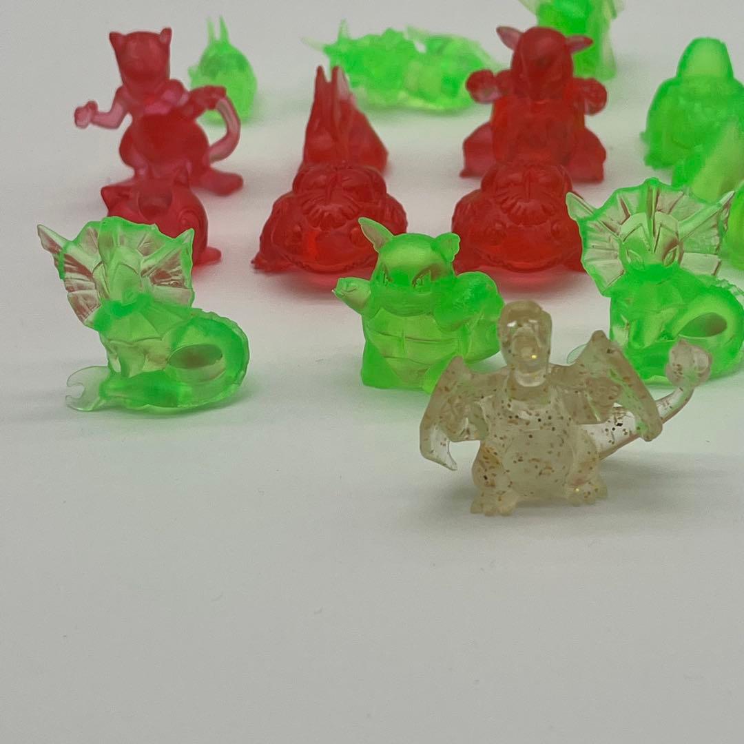 当時物・レア ポケモン図鑑 クリアフィギュアセット バンダイ 初期 鉛筆キャップ