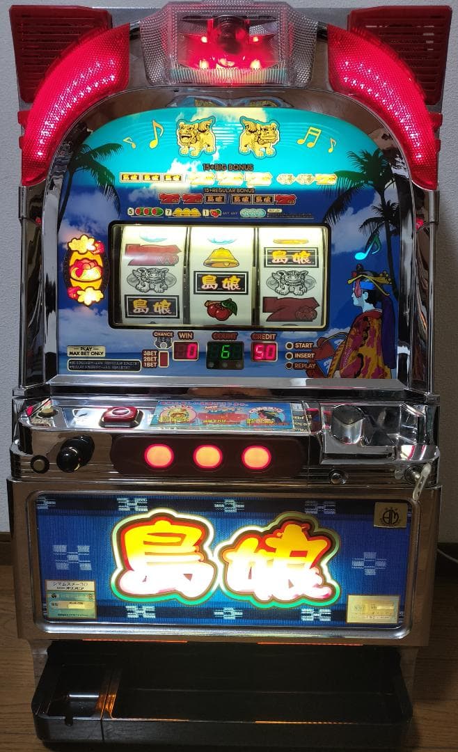 【パチスロ実機】オリンピア★島娘30【オートプレイ付不要機付】４号機・レア