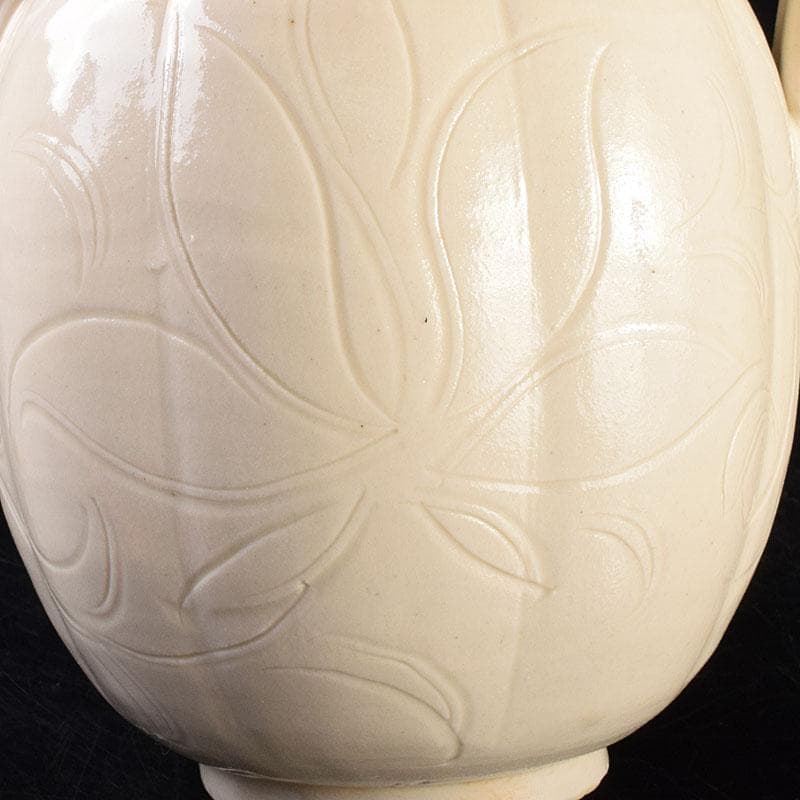 中国　徳化窯白磁　刻花文　水注瓶　C　6903