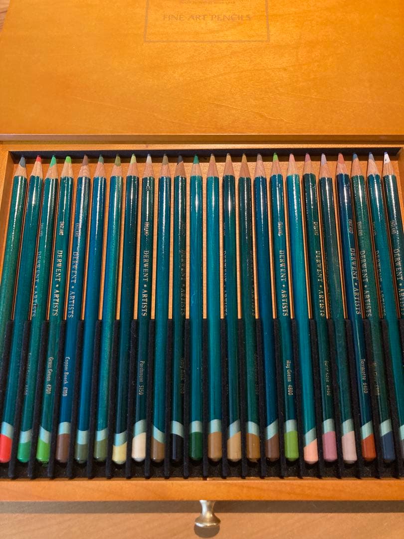 DERWENT ウォーターカラーペンシル ウッドボックス 48色セット