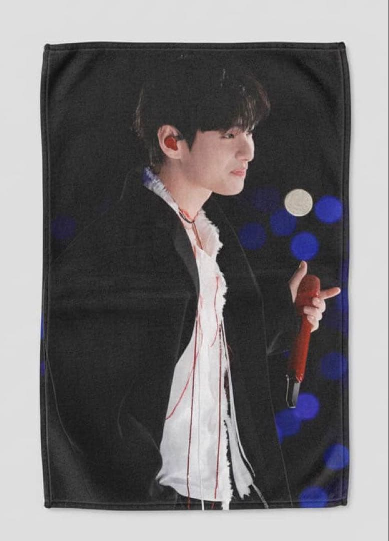 taehyung テヒョン テテ スローガンフェイスタオル 40×60cm