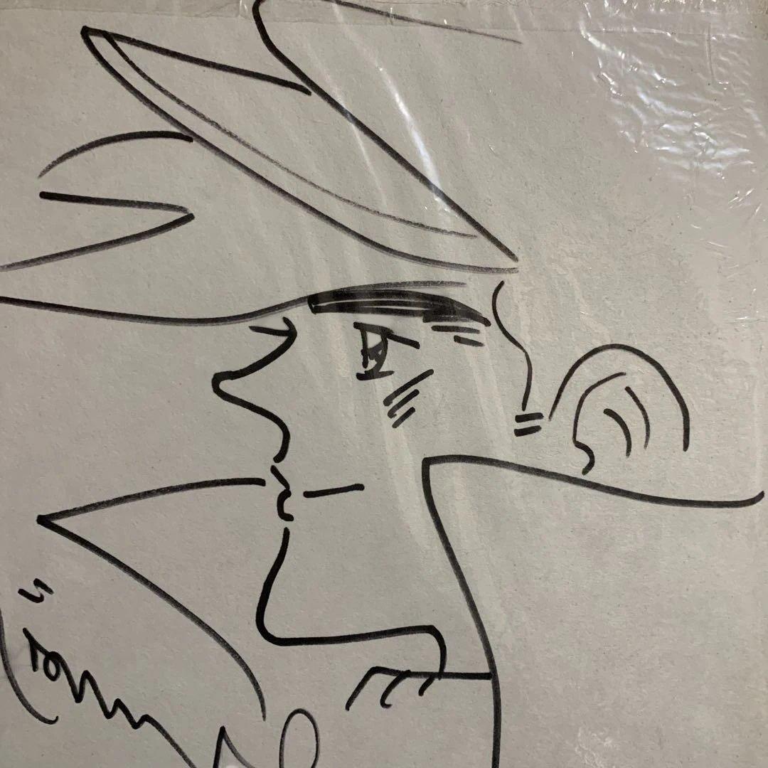 ちばてつや あしたのジョー 直筆サイン色紙 2002年