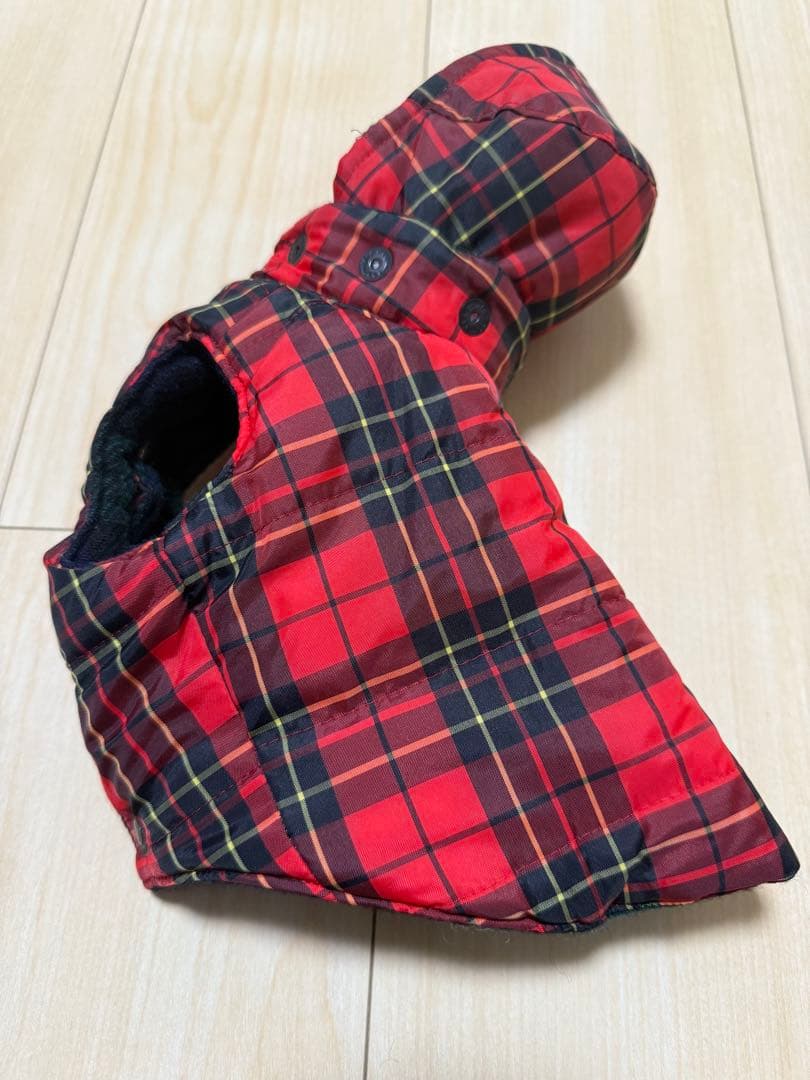 入手困難アトリエgg タータンチェックのウールキルトベスト