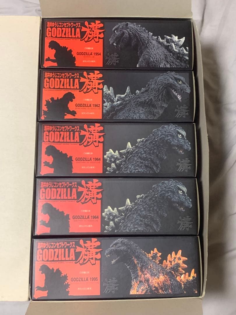 バンダイ酒井ゆうじコンセプトワークス　ゴジラフィギュア(構)5箱セット