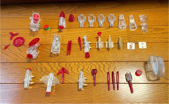 【当時物】サイボーグライダー　オートバイセット×2台分　武器セット付