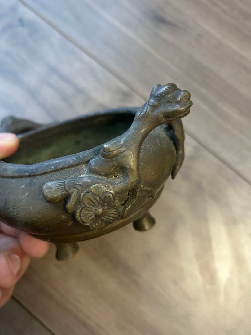 古董，香炉，古銅製，江戶時代，時代物