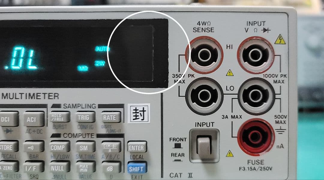 ADVANTEST R6552 デジタルマルチメーター 測定良好 外観瑕疵