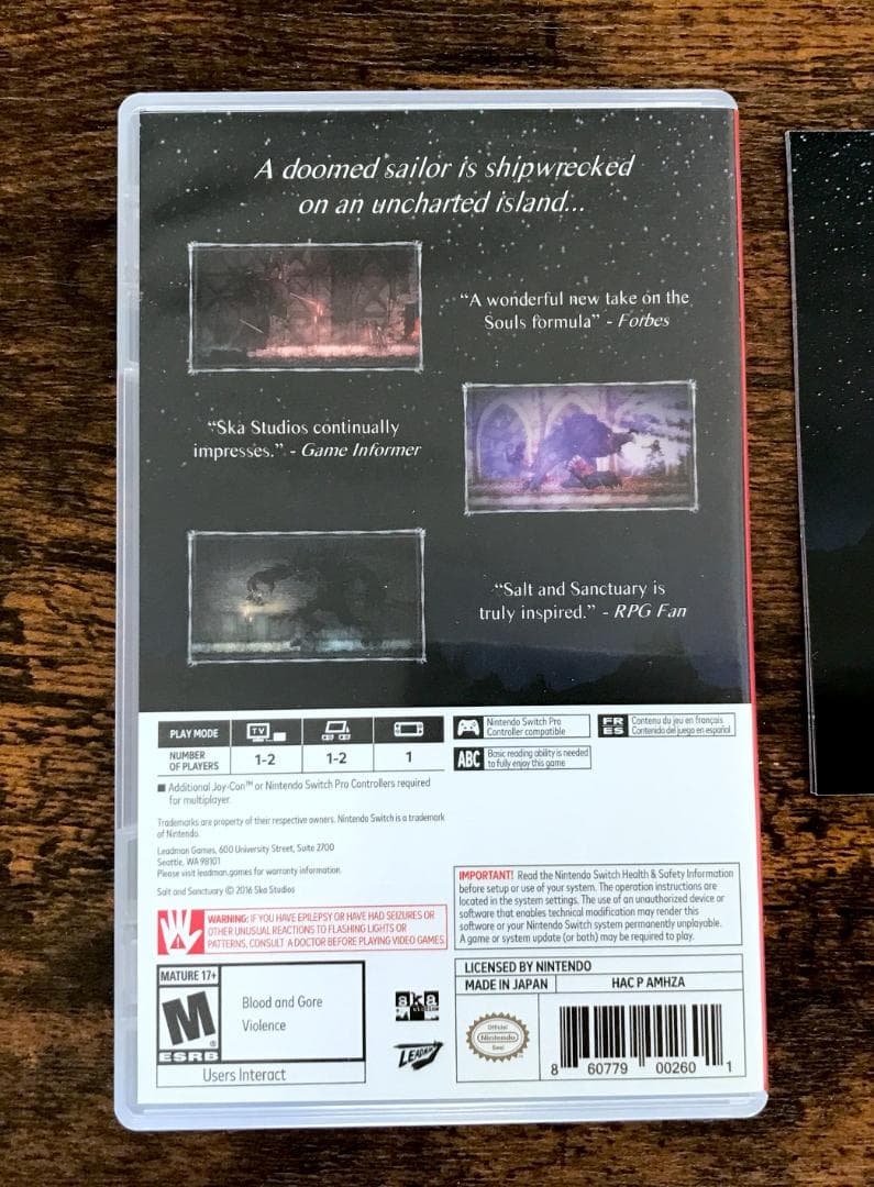 Salt and Sanctuary 完品 ソルト アンド サンクチュアリ