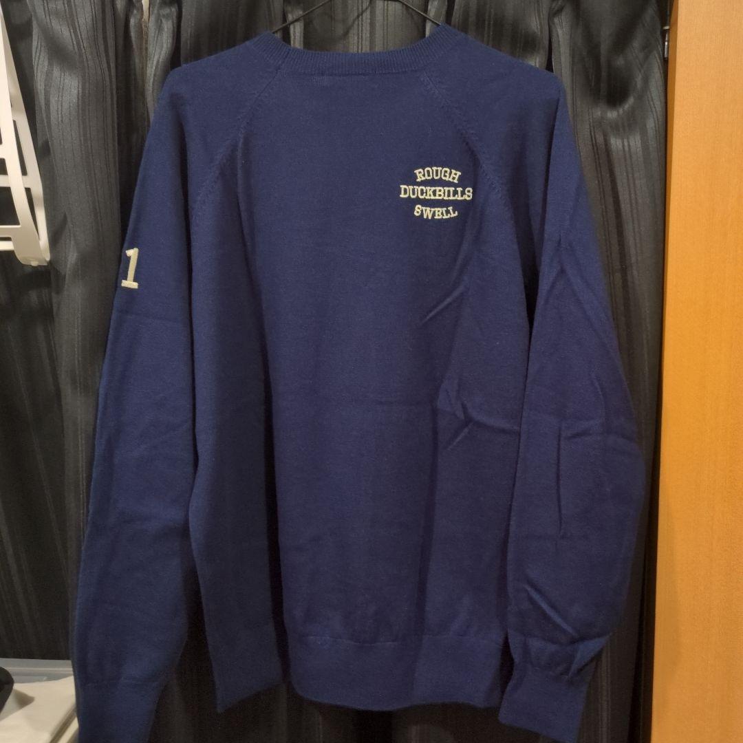 「新品」rough & swell Mサイズ セーター　ネイビー