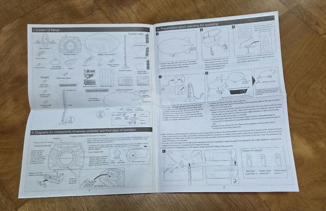 ラジコン室内用飛行船 SKYSHIP スカイシップ 開封済未組立て