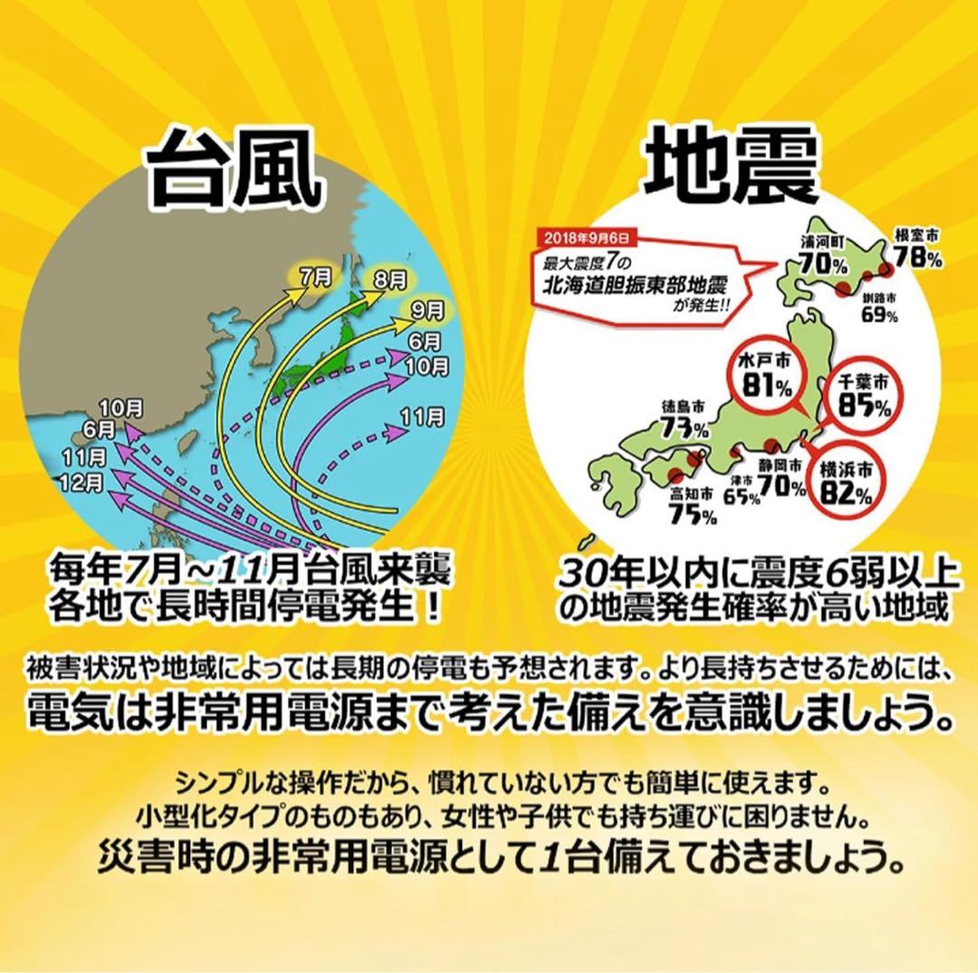 ポータブル電源 リチウムイオン電池 40Ｗ太陽光パネル ソーラー発電機 家庭用