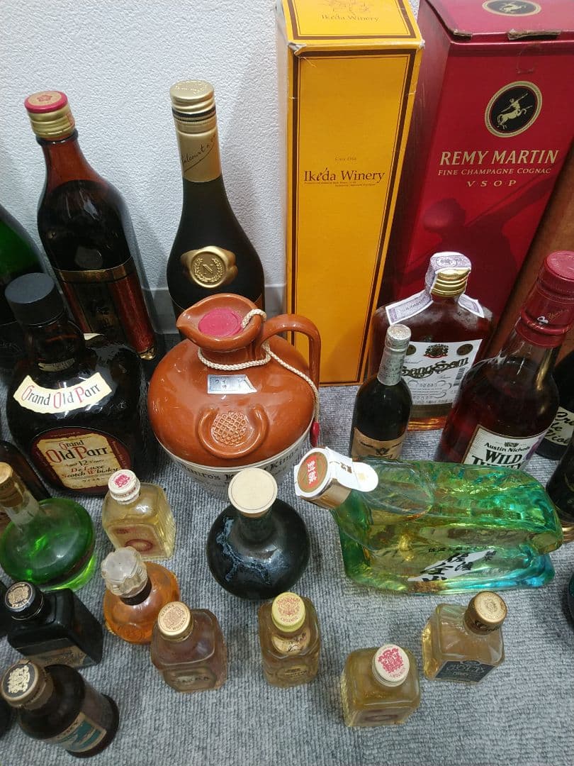 古酒　まとめ売り　ウイスキー　ブランデー　ミニボトル　洋酒