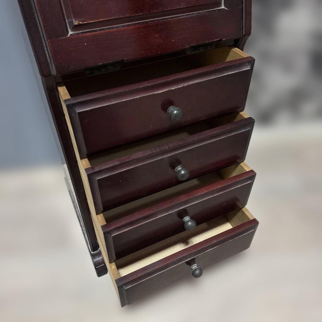 ダークブラウン木製キャビネット＊アンティーク