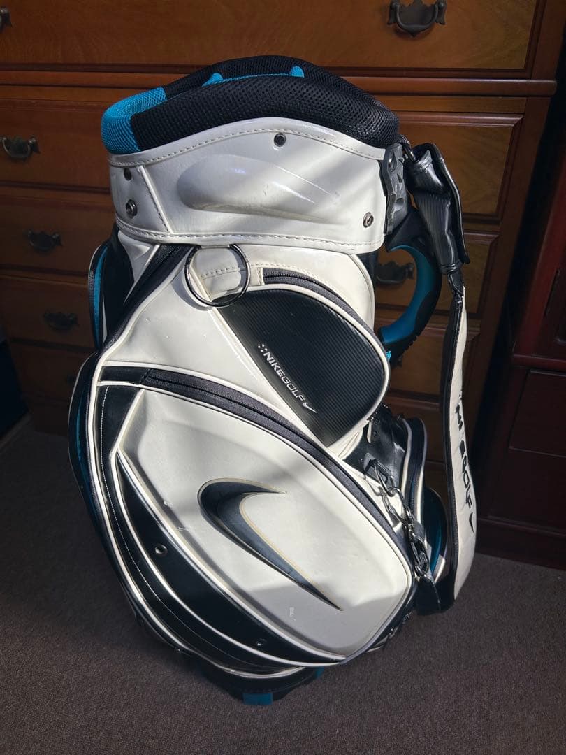 ナイキ キャディバッグ ホワイト/ブラック/ブルー